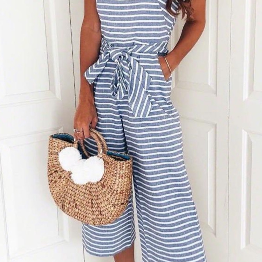 Wide leg jumpsuit